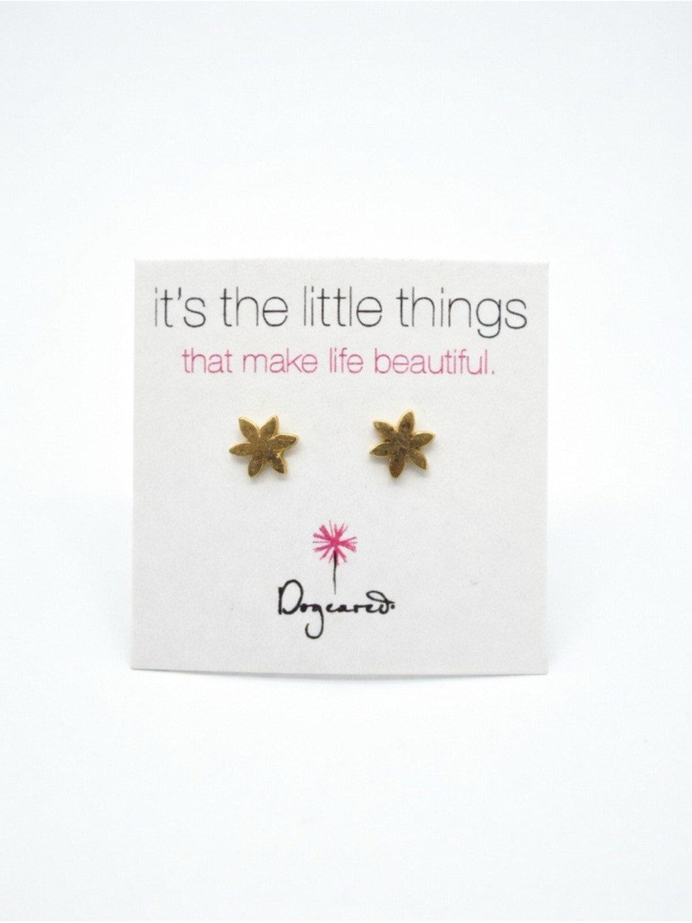 Dogeared Kids Gold Flowerburst Stud Earrings